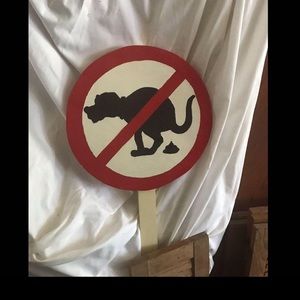 BN HOMEMADE “🚫🐕💩” LAWN SIGN